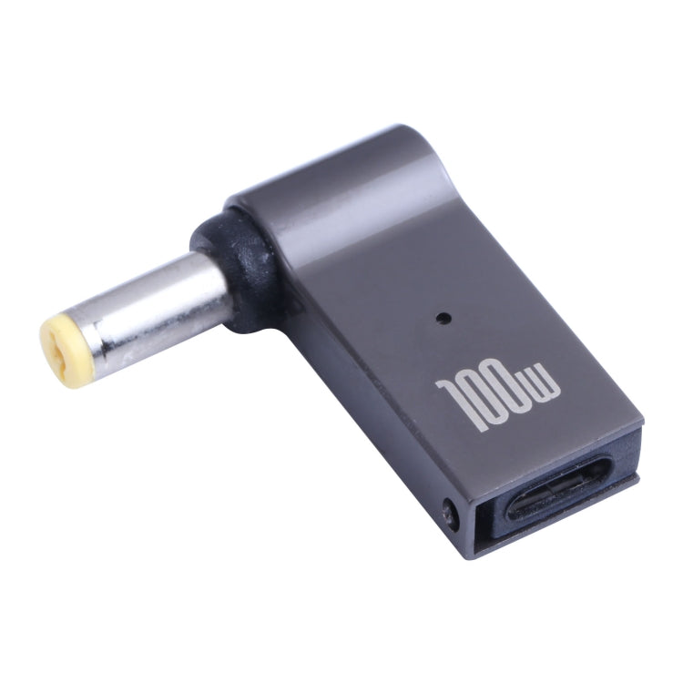 Adaptador de carga de computadora USB-C / Type-C hembra de 100 W a CC macho de 5,5 x 1,7 mm para Acer, Type-C Female to DC 5.5x1.7mm Male