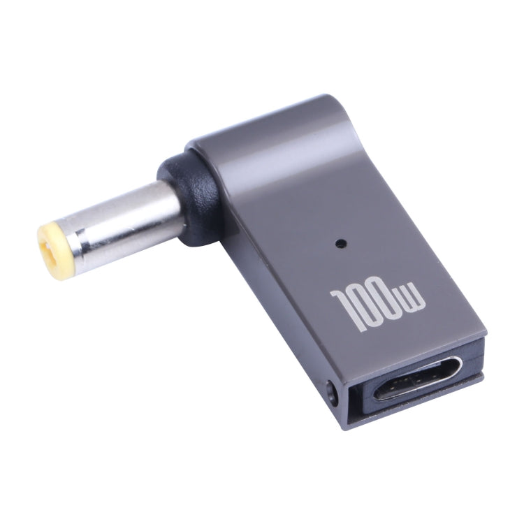 Adaptador de carga de computadora USB-C / Type-C hembra de 100 W a CC macho de 5,5 x 2,5 mm para Lenovo, Type-C Female to DC 5.5x2.5mm Male
