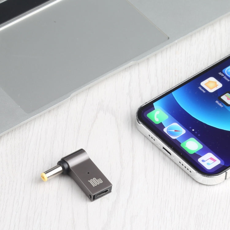 Adaptador de carga de computadora USB-C / Type-C hembra de 100 W a CC macho de 5,5 x 2,5 mm para Lenovo, Type-C Female to DC 5.5x2.5mm Male