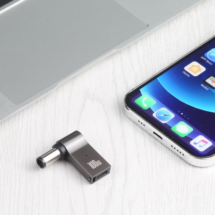 Adaptador de carga de computadora USB-C / Type-C hembra de 100 W a CC macho de 7,4 x 0,6 mm para HP, Type-C Female to DC 7.4x0.6mm Male(for HP)