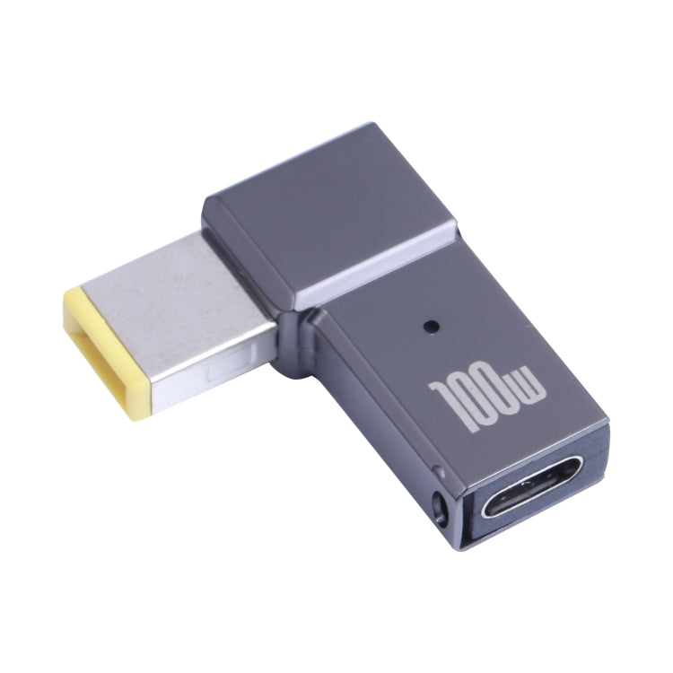 Adaptador de carga de computadora USB-C / Type-C hembra a grande y cuadrado de 100 W para Lenovo, Type-C Female to Big Square