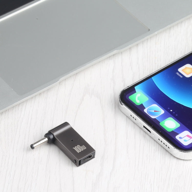Adaptador de carga de computadora USB-C / Type-C hembra de 100 W a CC macho de 3,5 x 1,35 mm, Type-C Female to DC 3.5x1.35mm Male