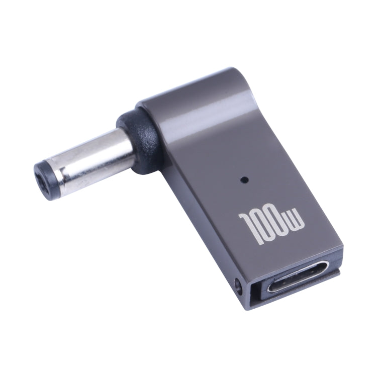 Adaptador de carga de computadora USB-C / Type-C hembra de 100 W a CC macho de 5,5 x 2,1 mm, Type-C Female to DC 5.5 x 2.1mm Male