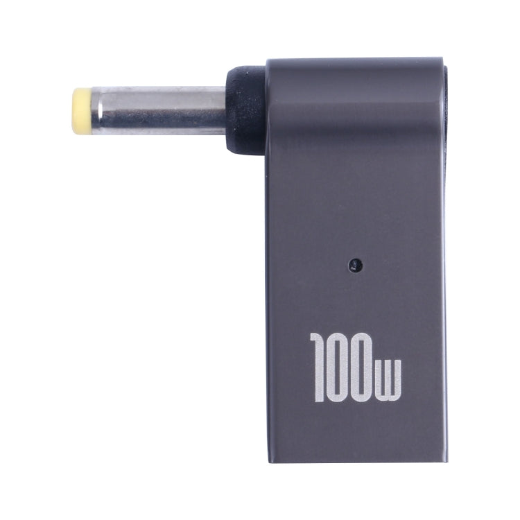 Adaptador de carga de computadora USB-C / Type-C hembra de 100 W a CC macho de 4,0 x 1,7 mm para Lenovo, Type-C Female to DC 4.0x1.7mm Male(Yellow)