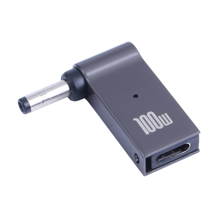 Adaptador de carga de computadora USB-C / Type-C hembra de 100 W a CC macho de 4,0 x 1,7 mm para Lenovo, Type-C Female to DC 4.0x1.7mm Male(Black)