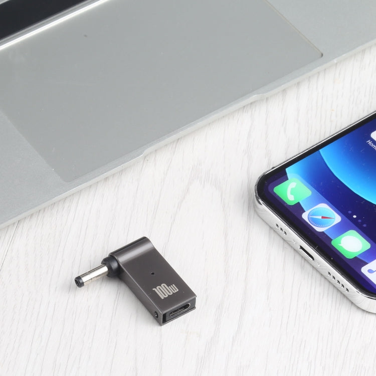 Adaptador de carga de computadora USB-C / Type-C hembra de 100 W a CC macho de 4,0 x 1,7 mm para Lenovo, Type-C Female to DC 4.0x1.7mm Male(Black)
