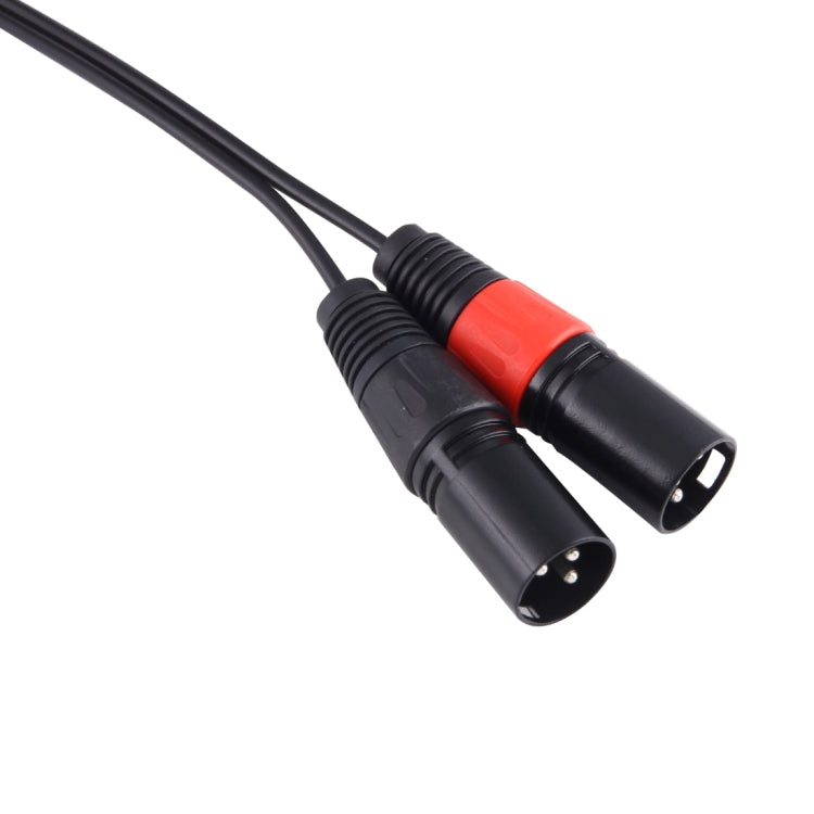 Cable adaptador de conector de Audio macho XLR CANNON macho de 3,5mm con cabeza de Metal de 30cm, 3.5mm Male