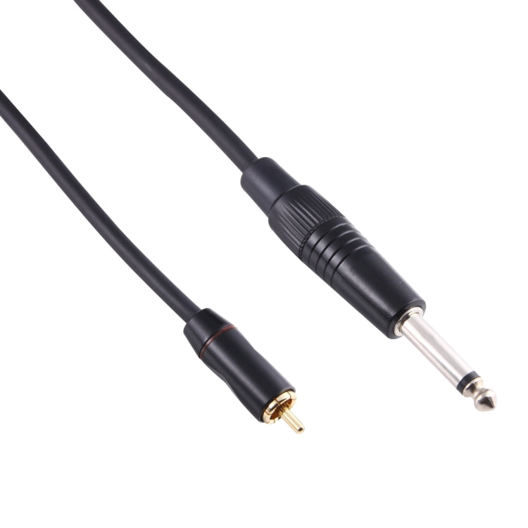 Cable adaptador de conector de Audio macho a RCA macho de 6,35mm con cabeza de Metal de 30cm para consola mezcladora