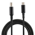PD 100W 7,4 x 0,6 mm macho a USB-C / Type-C Cable de carga de alimentación de tejido de nailon macho para Dell, longitud del cable: 1,7 m, 7.4 x 0.6mm for Dell