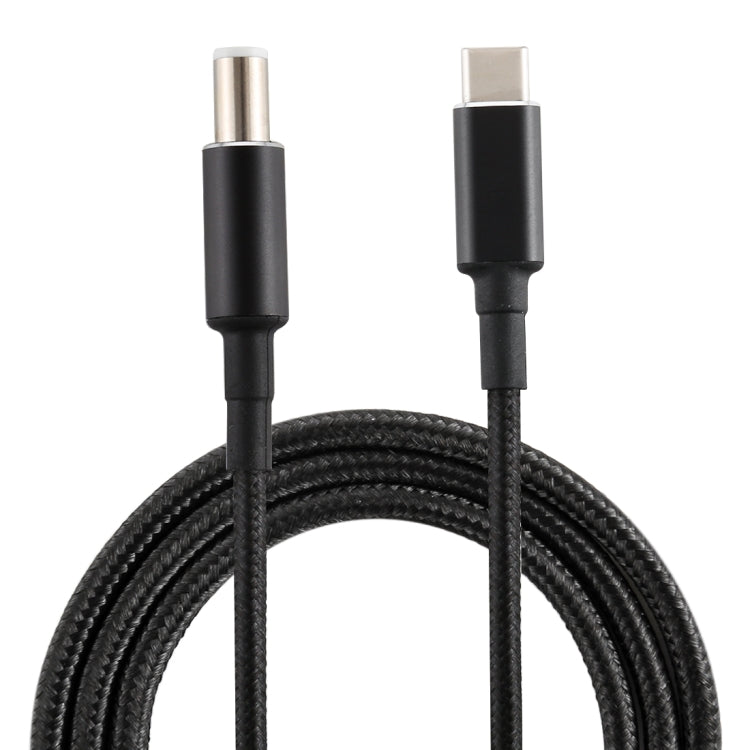PD 100W 7,4 x 0,6 mm macho a USB-C / Type-C Cable de carga de alimentación de tejido de nailon macho para Dell, longitud del cable: 1,7 m, 7.4 x 0.6mm for Dell
