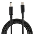 PD 100W 7,4 x 0,6 mm macho a USB-C / Type-C Cable de carga de alimentación de tejido de nailon macho para HP, longitud del cable: 1,7 m, 7.4 x 0.6mm for HP