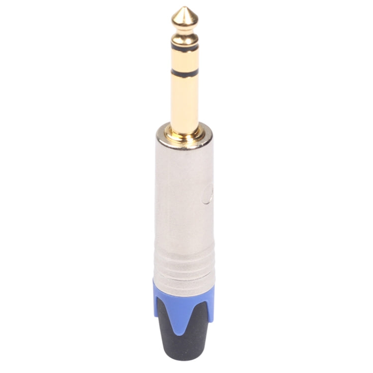 10 Uds TC203N 6,35mm conector de audio estéreo chapado en oro enchufe de soldadura