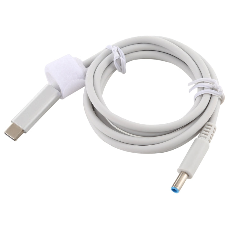Para cable de carga de alimentación para computadora portátil HP USB-C / Type-C a 4,5 x 3,0 mm, longitud del cable: aproximadamente 1,5 m, Type-C to 7.4 x 0.6mm