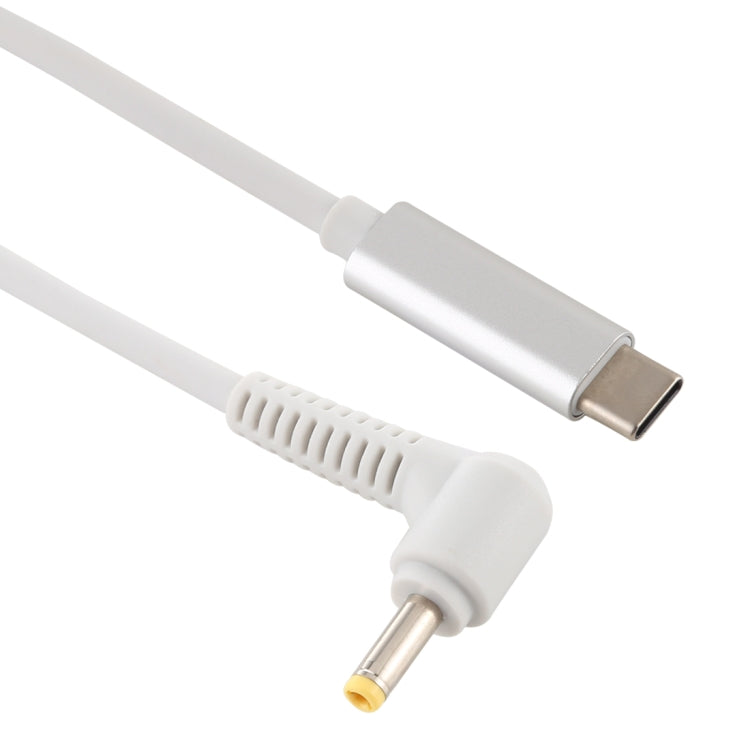 Cable de carga de alimentación para computadora portátil USB-C / Type-C a 4,0 x 1,7 mm, longitud del cable: aproximadamente 1,5 m, Type-C to 4.0 x 1.7mm