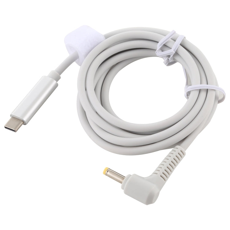 Cable de carga de alimentación para computadora portátil USB-C / Type-C a 4,0 x 1,7 mm, longitud del cable: aproximadamente 1,5 m, Type-C to 4.0 x 1.7mm