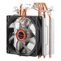 CoolAge L400 DC 12V 1600PRM 40.5cfm disipador de calor rodamiento hidráulico ventilador de refrigeración CPU ventilador de refrigeración para AMD Intel 775 1150 1156 1151, L400 (White), L400 (Red)