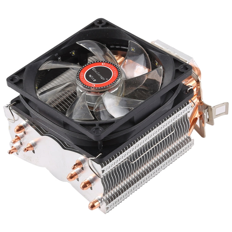 CoolAge L400 DC 12V 1600PRM 40.5cfm disipador de calor rodamiento hidráulico ventilador de refrigeración CPU ventilador de refrigeración para AMD Intel 775 1150 1156 1151, L400 (White), L400 (Red)