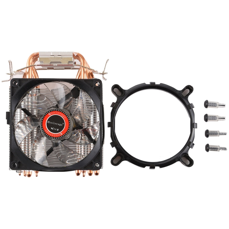 CoolAge L400 DC 12V 1600PRM 40.5cfm disipador de calor rodamiento hidráulico ventilador de refrigeración CPU ventilador de refrigeración para AMD Intel 775 1150 1156 1151, L400 (White), L400 (Red)