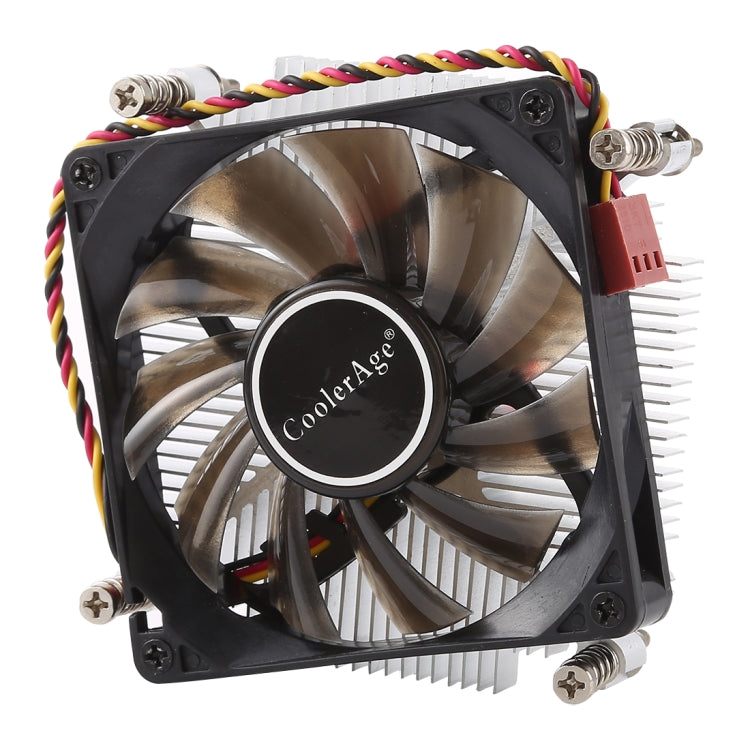CoolerAge 1155-1U DC 12V 2000PRM 30.5cfm núcleo de cobre disipador de calor rodamiento hidráulico ventilador de refrigeración CPU ventilador de refrigeración para Intel 1150 1156 1151, 1155-1U Copper Core
