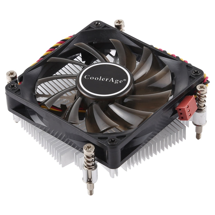 CoolerAge 1155-1U DC 12V 2000PRM 30.5cfm núcleo de cobre disipador de calor rodamiento hidráulico ventilador de refrigeración CPU ventilador de refrigeración para Intel 1150 1156 1151, 1155-1U Copper Core