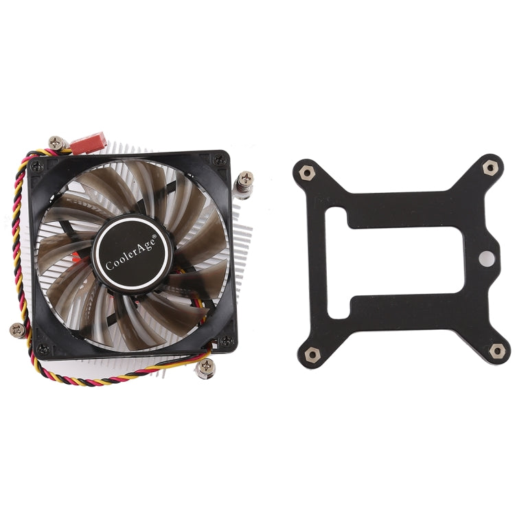 CoolerAge 1155-1U DC 12V 2000PRM 30.5cfm núcleo de cobre disipador de calor rodamiento hidráulico ventilador de refrigeración CPU ventilador de refrigeración para Intel 1150 1156 1151, 1155-1U Copper Core