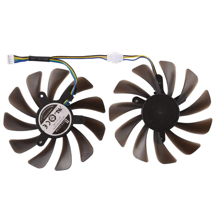 Ventilador de refrigeración para tarjeta gráfica VGA, CC de 12V, 4 pines, para Zotac Geforce GTX 1080 Ti GTX 1080Ti AMP Edition, diámetro: 95mm, pares, Diameter: 95mm