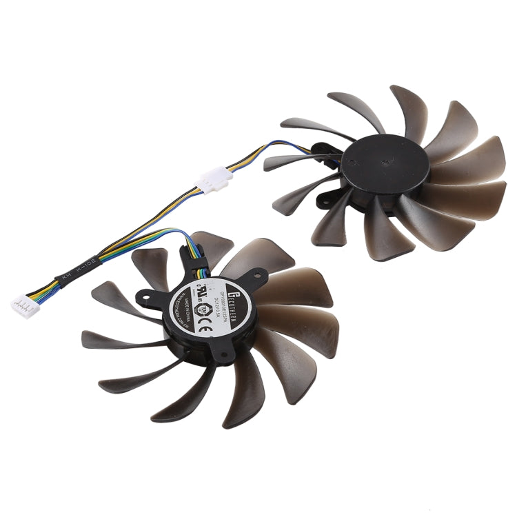 Ventilador de refrigeración para tarjeta gráfica VGA, CC de 12V, 4 pines, para Zotac Geforce GTX 1080 Ti GTX 1080Ti AMP Edition, diámetro: 95mm, pares, Diameter: 95mm