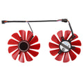 FDC10U12S9-C Ventiladores de refrigeración para tarjetas de vídeo gráficas de 0,45 amperios y 4 pines para XFX RX 560D RX 570 RX 580 RX Vega, diámetro: 85 mm, pares, FDC10U12S9-C