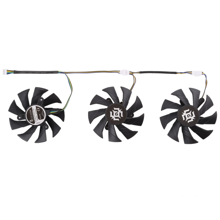 Ventilador de enfriamiento de tarjeta gráfica de 3 piezas para Zotac GTX 1070-8GD5 X-OC, diámetro: 85 mm, 0.5A Diameter: 9.5mm(3 PCS)