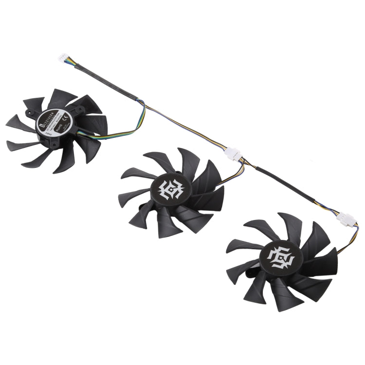 Ventilador de enfriamiento de tarjeta gráfica de 3 piezas para Zotac GTX 1070-8GD5 X-OC, diámetro: 85 mm, 0.5A Diameter: 9.5mm(3 PCS)