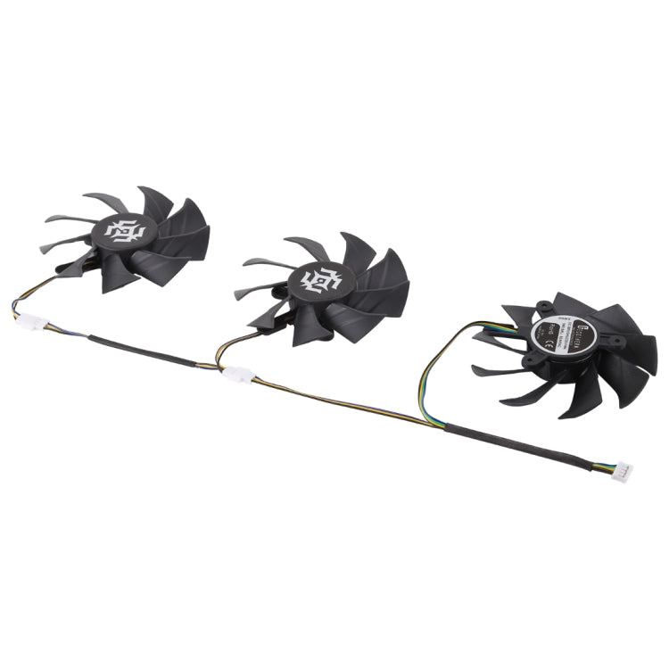 Ventilador de enfriamiento de tarjeta gráfica de 3 piezas para Zotac GTX 1070-8GD5 X-OC, diámetro: 85 mm, 0.5A Diameter: 9.5mm(3 PCS)