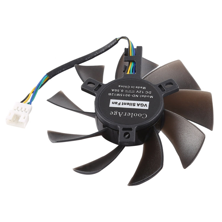 T129215SU Ventilador de refrigeración de repuesto con dos rodamientos de bolas de 4 pines para ventilador enfriador de tarjetas MSI Gigabyte GTX 1060 RX 480 460 570 580 R9 290X RX 550, diámetro: 85 mm, 4 Pin Male