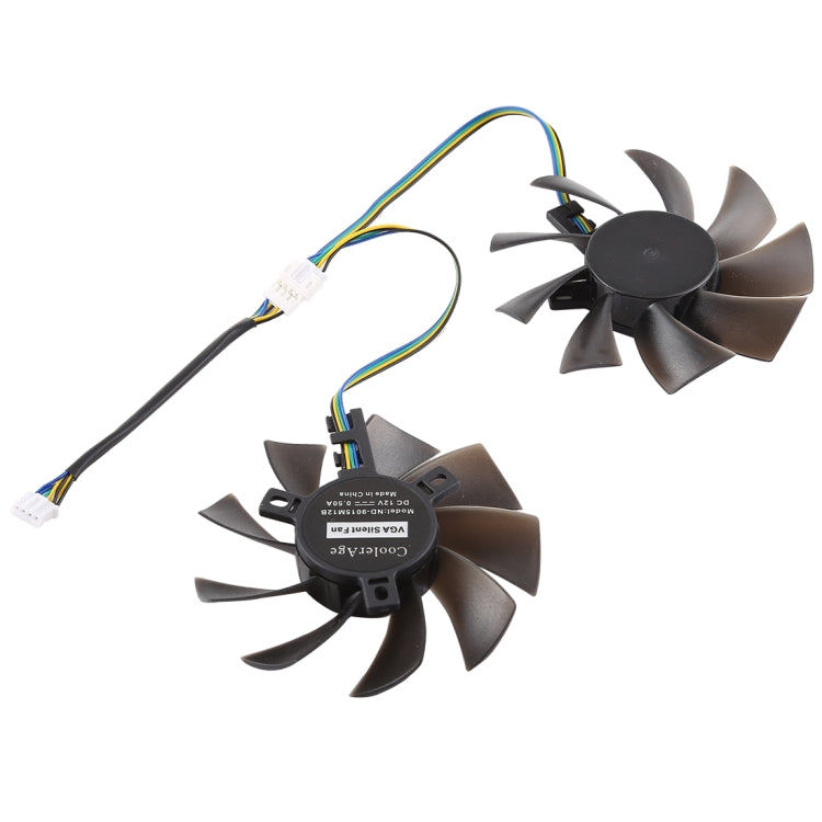 GFY09010E12SPA Ventilador de refrigeración para tarjeta gráfica de 4 pines para Zotac GTX 1070 Mini GTX 1060 6GB GTX1060, diámetro: 85 mm, pares, GFY09010E12SPA