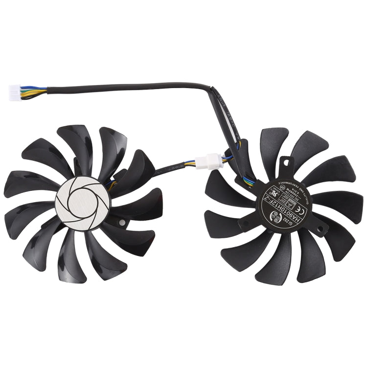 HA9010H12F-Z Ventilador de refrigeración para tarjeta gráfica de 4 pines para MSI GeForce GTX 1050 Hurricane GTX 1060 Hurricane 6G GDDR, diámetro: 85 mm, pares, HA9010H12F-Z