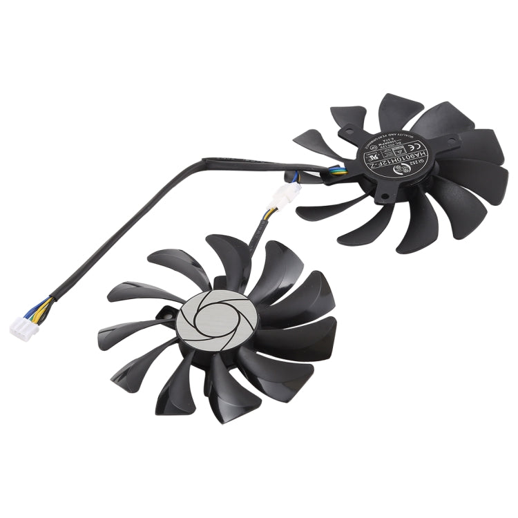 HA9010H12F-Z Ventilador de refrigeración para tarjeta gráfica de 4 pines para MSI GeForce GTX 1050 Hurricane GTX 1060 Hurricane 6G GDDR, diámetro: 85 mm, pares, HA9010H12F-Z