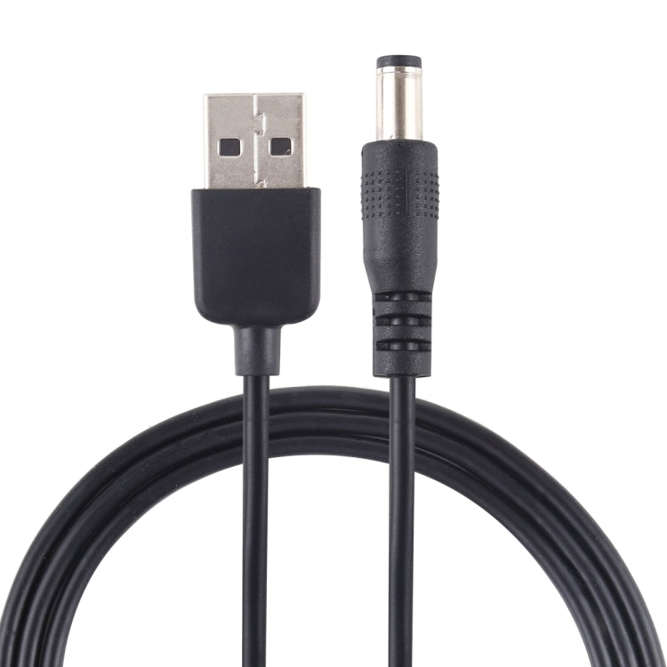 Cable de enchufe de alimentación de CC de 3 A USB a 5,5 x 2,1 mm, longitud: 1 m, USB to DC 5.5x2.1mm