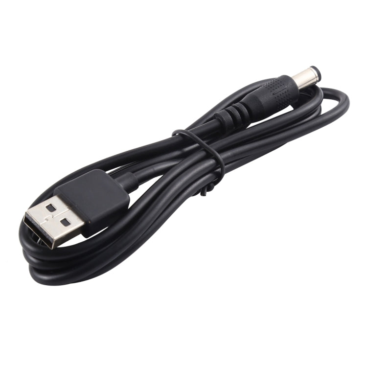 Cable de enchufe de alimentación de CC de 3 A USB a 5,5 x 2,1 mm, longitud: 1 m, USB to DC 5.5x2.1mm