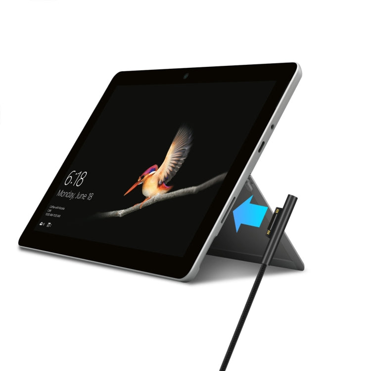 Cable de alimentación macho de nailon USB-C / Type-C a 6 pines para adaptador de computadora portátil Microsoft Surface Pro 3/4/5/6, longitud del cable: 1,5 m, for Microsoft Surface Pro 3 / 4 / 5 / 6