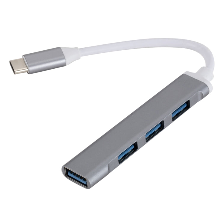 C809 USB 3.0 x 1 + USB 2.0 x 3 a USB-C / Type-C Adaptador HUB divisor multifunción, C809
