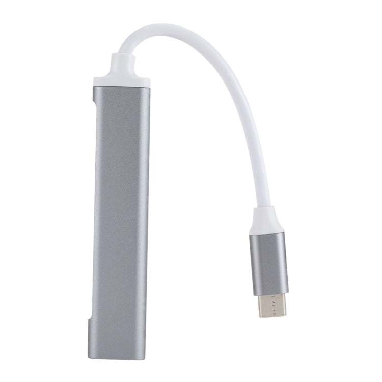 C809 USB 3.0 x 1 + USB 2.0 x 3 a USB-C / Type-C Adaptador HUB divisor multifunción, C809