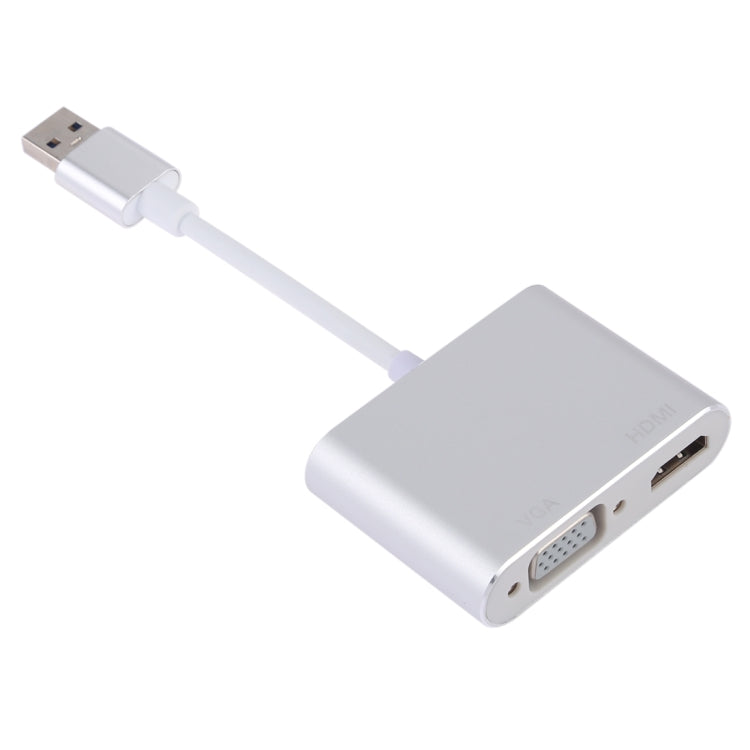 Adaptador 2 en 1 USB 3.0 a HDMI + VGA