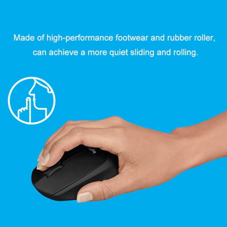 Ratón silencioso óptico inalámbrico Logitech M330 con receptor micro USB