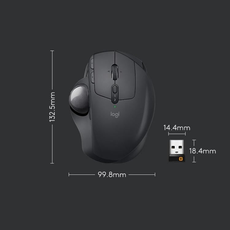 Logitech MX ERGO 440DPI Bluetooth + Ratón óptico trackball inalámbrico de modo dual unificador, MX ERGO S