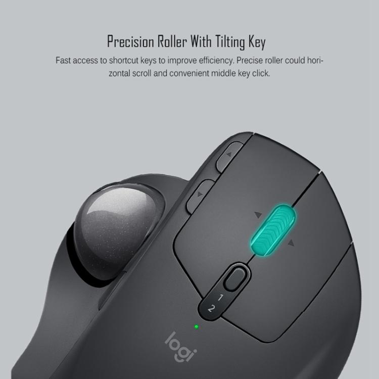 Logitech MX ERGO 440DPI Bluetooth + Ratón óptico trackball inalámbrico de modo dual unificador, MX ERGO S