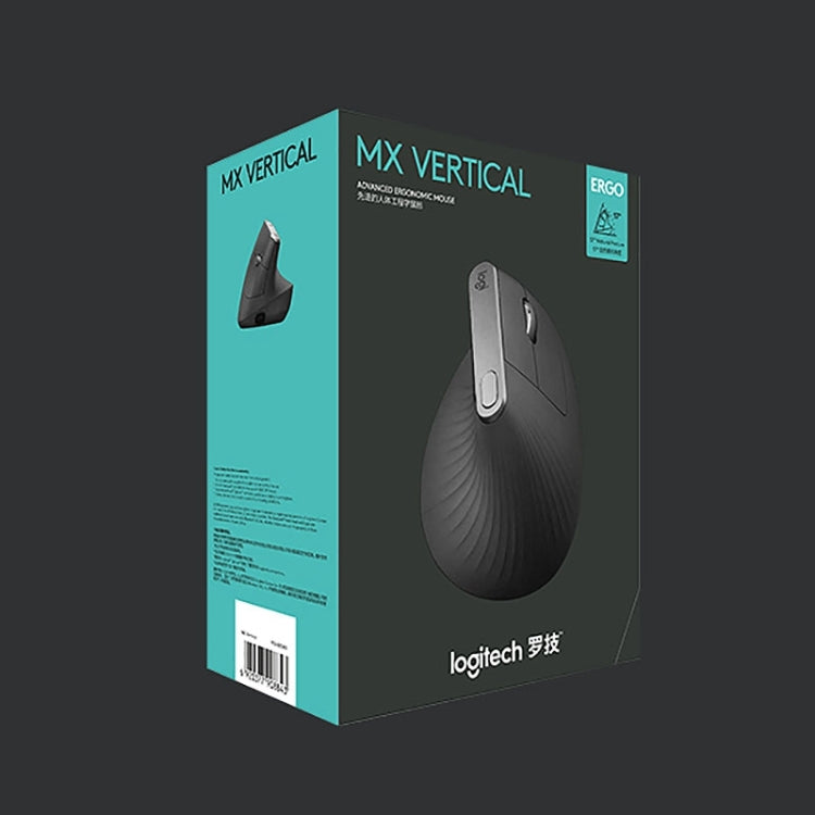 Logitech MX Vertical 4000DPI USB-C / Type-C + Unifying + Bluetooth Ratón óptico vertical inalámbrico ergonómico de tres modos, MX Vertical
