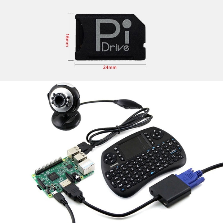 Placa de desarrollo BASEQI Raspberry Pi, caja oculta para tarjeta TF a SD