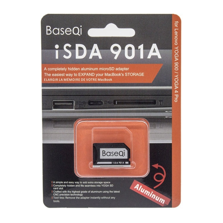 Funda para tarjeta SD de aleación de aluminio oculta BASEQI para portátil Lenovo Ideapad 320S, For Lenovo Ideapad 320S