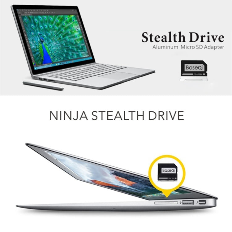 Funda para tarjeta SD de aleación de aluminio oculta BASEQI para portátil Lenovo YOGA 900, For Lenovo YOGA 900