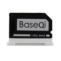Funda para tarjeta SD de aleación de aluminio oculta BASEQI 504ASV para portátiles Macbook Pro Retina de 15 pulgadas (finales de 2013 - mediados de 2015), For Macbook Pro Retina 15