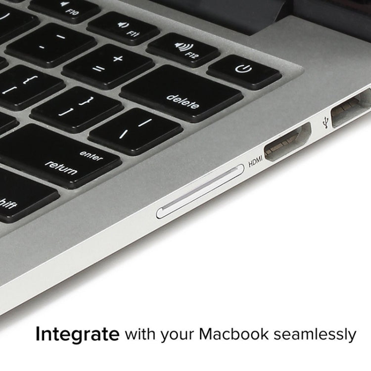 Funda para tarjeta SD de aleación de aluminio oculta BASEQI para portátiles Macbook Pro (mediados de 2012) (no Retina), For Macbook Pro Mid-2012 (not Retina)
